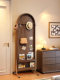 Solid Wood Full-Length Mirror for Home Use, Movable Floor Mirror, Bedroom Dressing Mirror, Vintage Style with Integrated Magazine Rack