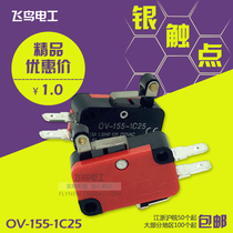 Micro switch micro travel limit switch OV-155-1C25 V-small self-reset 3 foot short handle roller