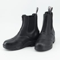 Equestrian sports riding short boots imported from France first-layer cowhide short boots training horse riding competition mens womens childrens
