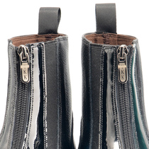 Cowhide horse boots toe layer equestrian sports short boots mens knight training boots riding competition breathable equestrian equipment