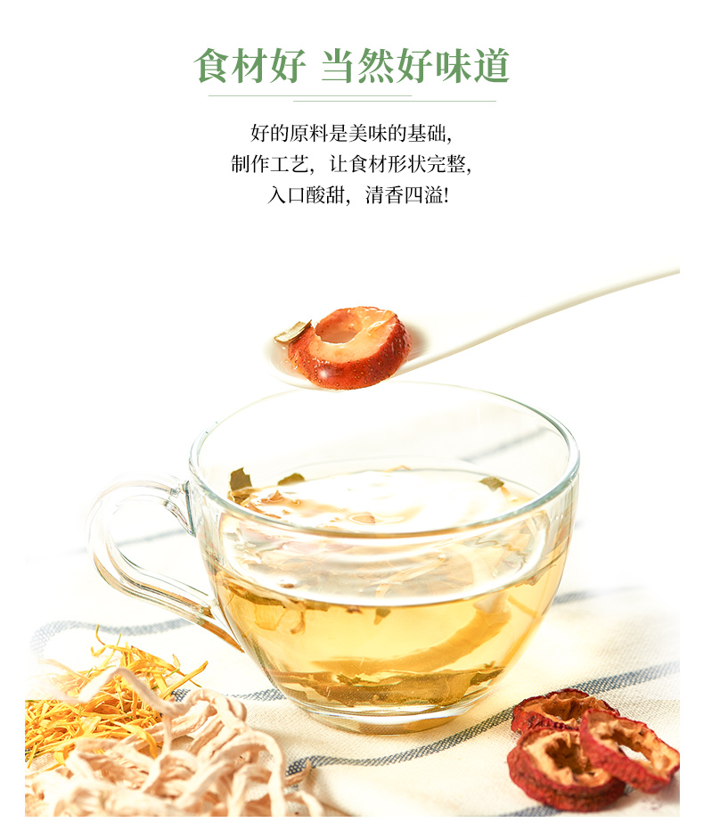 SHOUQUANZHAI Hawthorn Lotus Leaf Tea 80g
