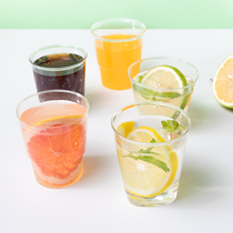 150ml disposable aviation cup Hard plastic cup thickened transparent crystal cup Drinking cup Hospitality cup 100 pieces