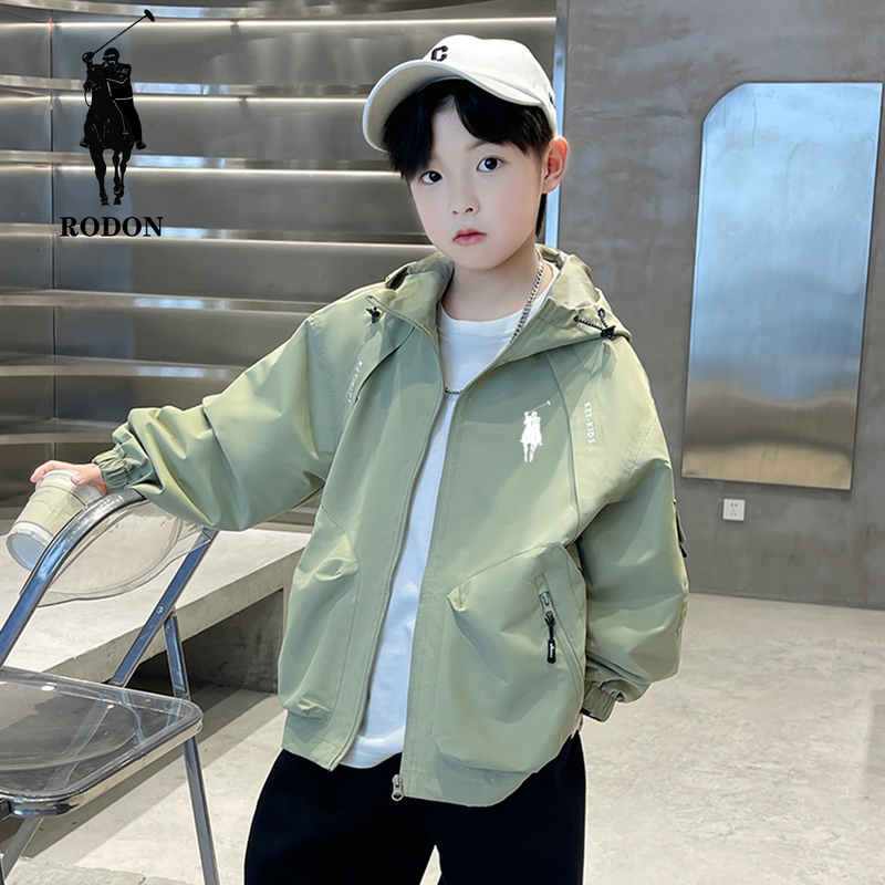 Ole Paul Boys and Girls Medium and Large Children's Windbreaker Jacket 2025 Spring, Autumn and Winter New Style Fleece-Lined Coat Ole Paul Boys and Girls Medium and Large Children's Windbreaker Jacket 2025 Spring, Autumn and Winter New Style Fleece-Lined Coat