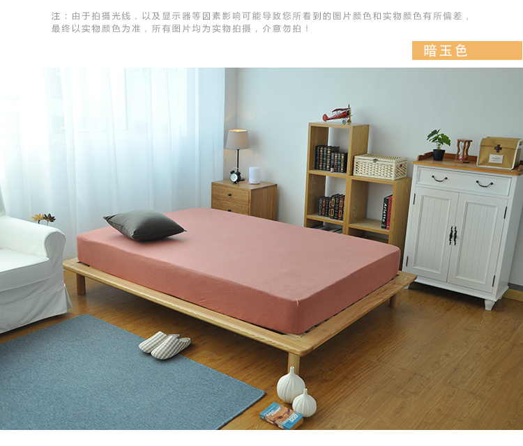 Giường dệt kim cotton Tân Cương Tianzhu 笠 tấm vải cotton khỏe mạnh trần truồng ngủ nhiều màu hoang dã vào tấm ký túc xá sinh viên - Trang bị Covers Ga chun Everon