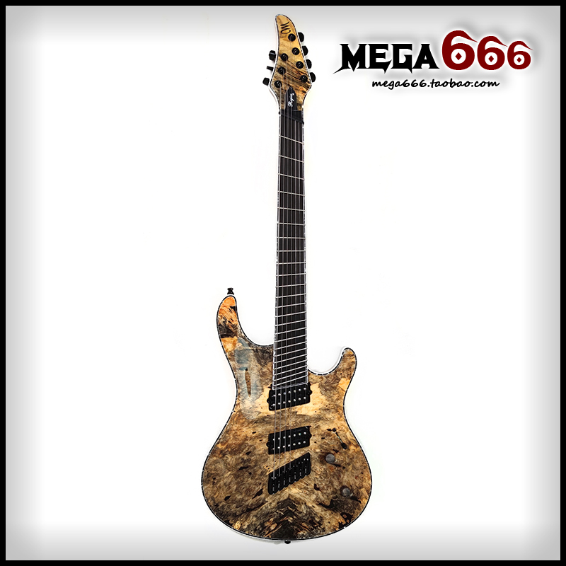 (mega666) Mayones Regius VFrets fan pint 7 strings Electric guitar Seven Leaf Trees