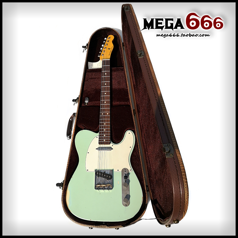 (mega666)Nash Guitar T63 Surf Green Telecaster Used Electric Guitar