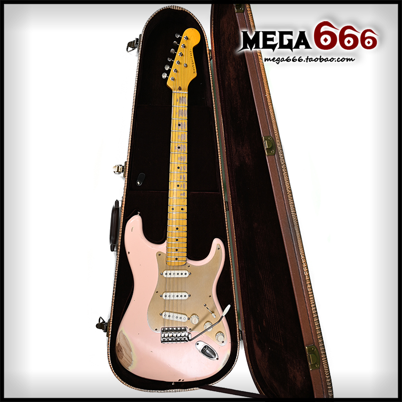 (mega666 )Nash Guitar S57 Stratocaster 1957 Electric Guitar Pink Gold