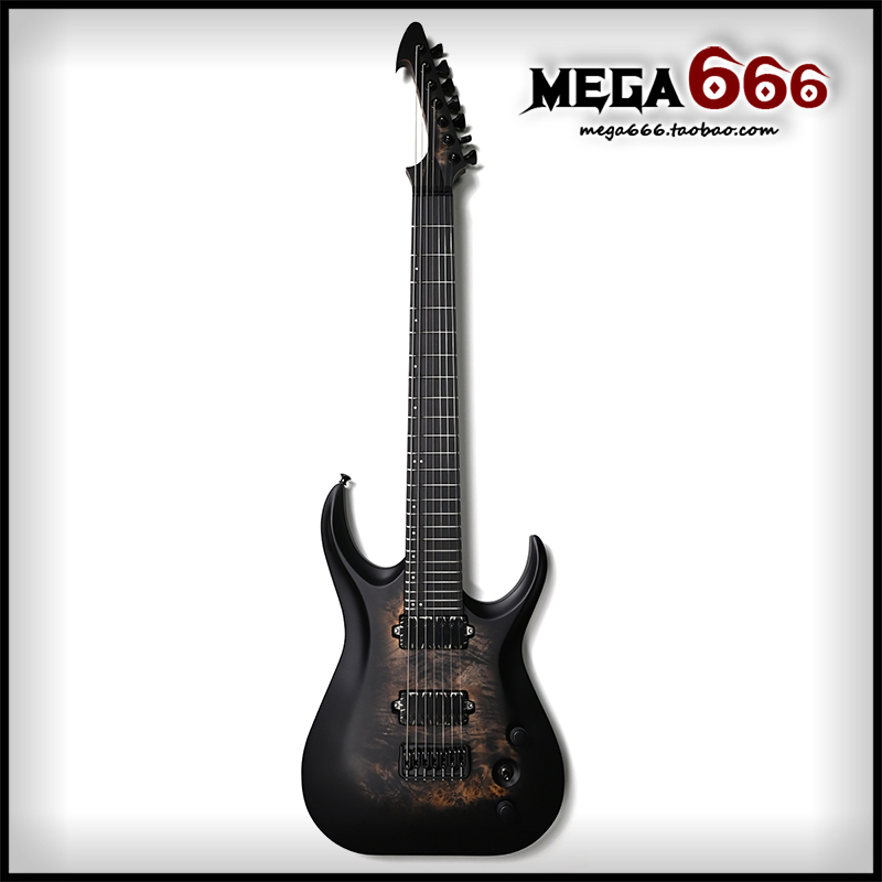 (mega666) Poland Skervesen Raptor carved top tree tumor 7-string electric guitar