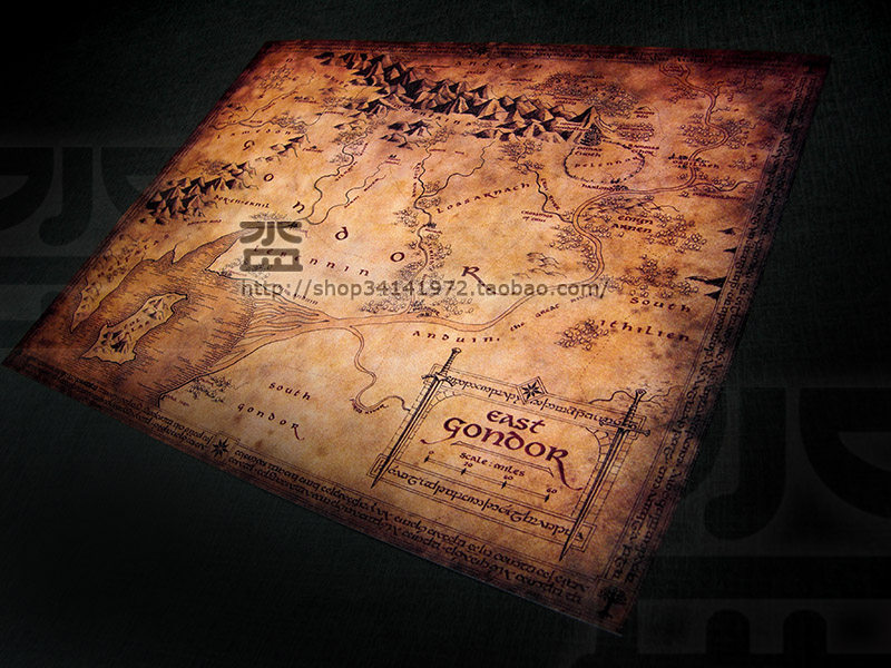 Refers to the ring king Lord of the ring Former Chuanturo Maps East Gondor Eastern Gondor Eastern Just Tudor Buy 5 sending 1 Decorative Painting-Taobao