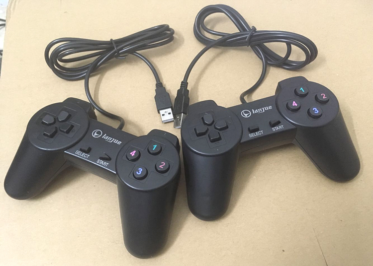 Super Mary thời thơ ấu gamepad máy tính PC gamepad cảm giác màu xanh USB có dây điều khiển tay cầm ps3 chính hãng