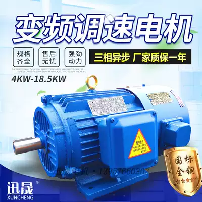 YVF2 variable-frequency adjustable-speed three-phase induction motor 4 5 5 7 5 11 15 18 5KW GB 380V copper wire