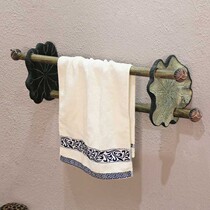 Chinese antique bathroom decoration personality retro bathroom bathroom rack creative art hand towel rack