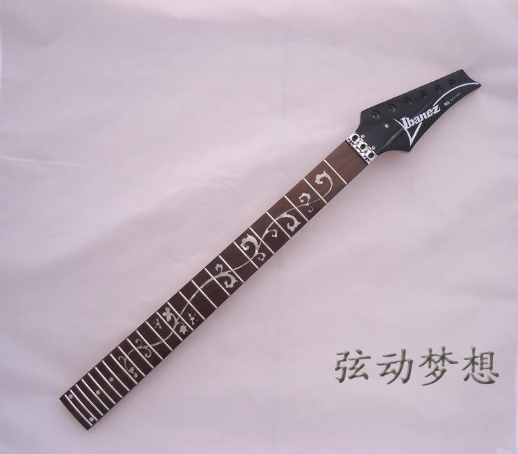 ib double rocking electric guitar neck rose wood finger plate butterfly flowers 24 pint head maple neck IDIY accessories