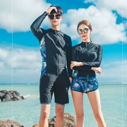 Hàn Quốc bộ đồ lặn chia dây kéo kem chống nắng sứa dài tay áo bơi lướt quần áo người yêu thích - Vài đồ bơi