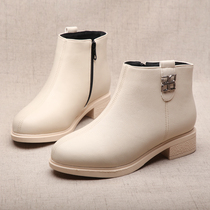 Taiyuan old Beijing cloth shoes flagship store official female winter plus velvet warm cotton shoes non-slip waterproof short cotton boots