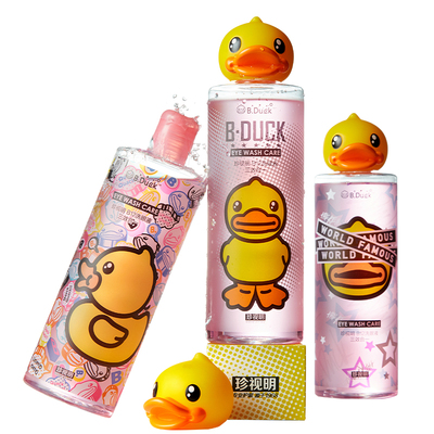 珍视明小黄鸭洗眼液清洁眼部护理液水洗眼缓解眼疲劳洗眼水500ml