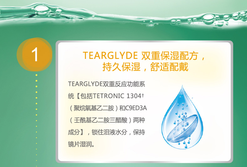 Alcon tự hào thả dung dịch chăm sóc kính áp tròng cận thị 300ml * 3 vệ sinh tiệt trùng nhập khẩu - Thuốc nhỏ mắt eyemiru 40