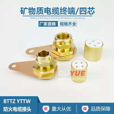 Mineral cable terminal fireproof Cable four-core connector 4x4 4x10 BTTZ YTTW 5*6 5*10