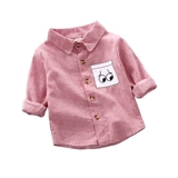 Осенняя детская рубашка для мальчиков, в корейском стиле, детская одежда