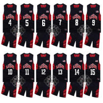  United States team jersey Dream ten team basketball suit suit mens basketball training suit sports vest game custom basketball suit