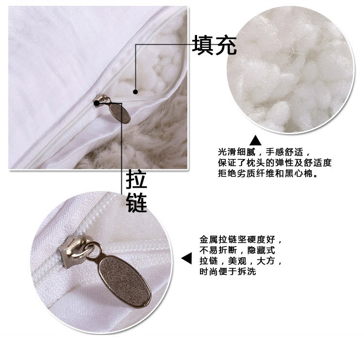 Gối gối cassia lõi kiều mạch cổ gối bông đơn gối người lớn sức khỏe gối một đôi gối chữ u