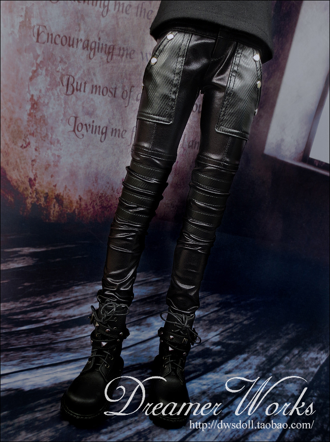 SD BJD 3 points 4 Doll Clothes Eva Clothes Reshape Leg Shaped Splicing Leather Pants 1 41 3 Great Uncle