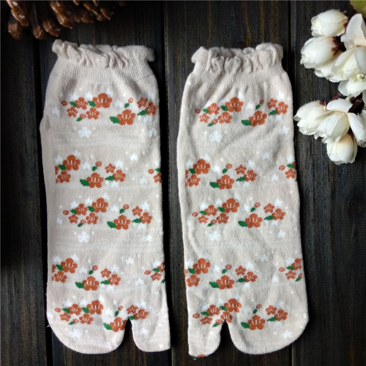 Phong cách Nhật Bản, Songkou, hai ngón tay vớ, vớ ngón chân, ngón chân bông, vớ cotton, bè, mảng bám, flip-flops, vớ nữ