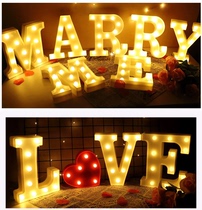 520 Valentines Day confessed to proposing LED letter lights props room romantic surprise creative lighting decoration