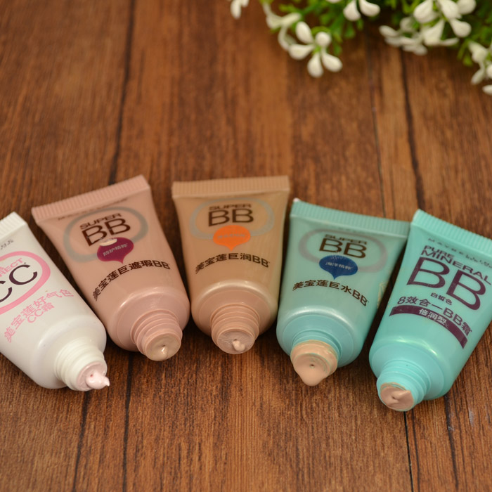 Maybelline cách ly BB cream kem CC khổng lồ nước giữ ẩm khỏa thân trang điểm khổng lồ kem che khuyết điểm màu sắc tốt kem mới