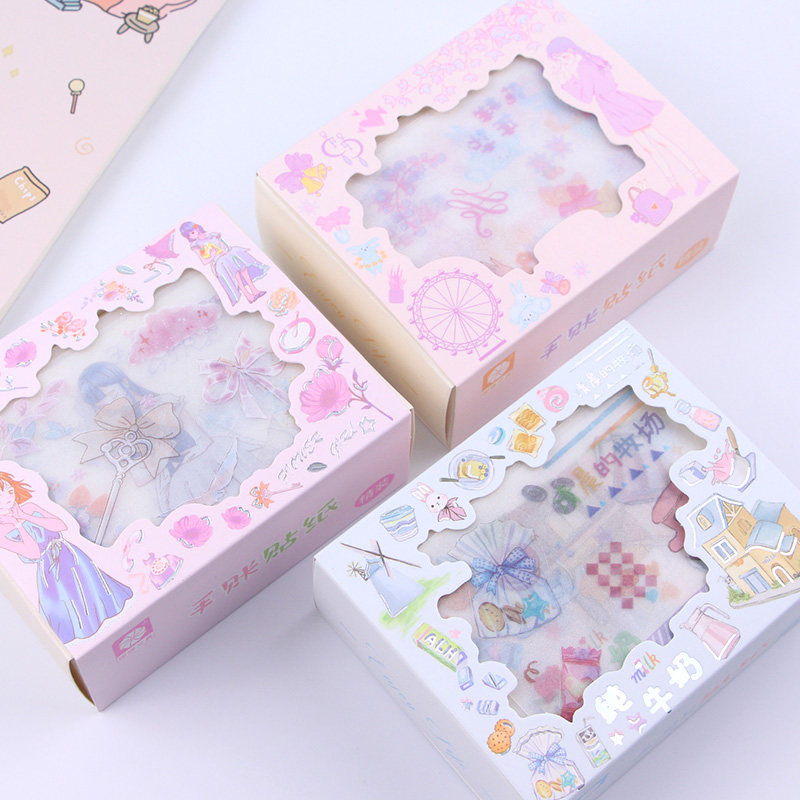 Good Table Friends * Cartoon Teenage Hearts Handbooks Ben Material Stickers Little Fresher Diy Decorative Adhesive Tapes COLOR PASTE