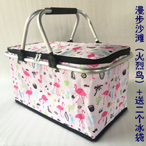 Portable incubator Household large food refrigerated fresh ice bag Waterproof cold bag small takeaway delivery box