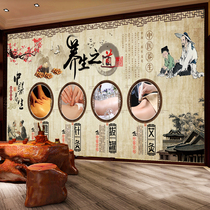 Traditional Chinese medicine health decoration painting health care road big wall chart physiotherapy advertising background wall stickers massage moxibustion poster