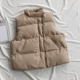 Mùa thu đông phiên bản Hàn Quốc của cổ áo oversize vest cotton quần áo Đơn giản lão hóa màu hoang dã áo vest nữ áo khoác nữ cao cấp