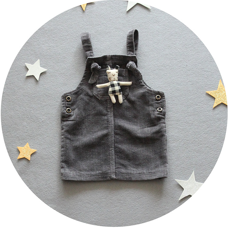 Robe enfant en velours côtelé - Ref 2043610 Image 11