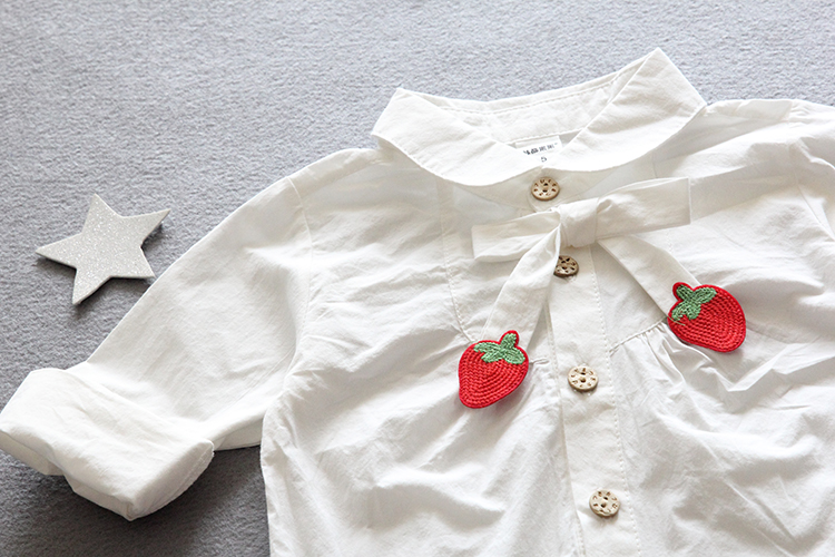 Chemise fille à manche longue en coton - Ref 2085684 Image 15