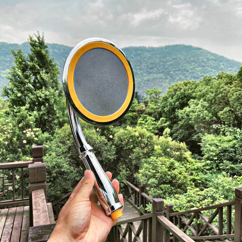 Peak value 6-inch ultra-thin supercharged universal shower shower head full electroplating hand-held shower head 1A8