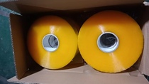 60MM*1000Y Transparent Yellow Sealing Tape Machine Sealing Tape Dongguan Manufacturer Supply Direct Sales