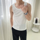 Men's sleeveless vest summer American heavy new t-shirt sports fitness sleeveless men's inner top trend