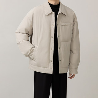 Winter New Men's Lapel Jacket down Coat Casual Loose 90 White Duck down Lightweight Jacket Men's Top