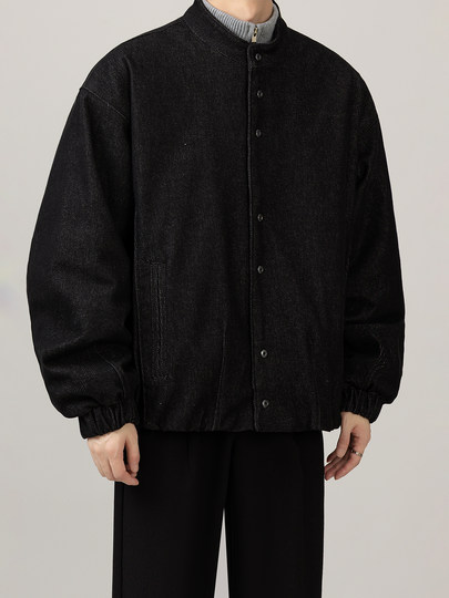 American Retro Stand Collar Down Jacket Men's 2025 Winter New Loose Short Warm Casual 90 White Duck Down Jacket