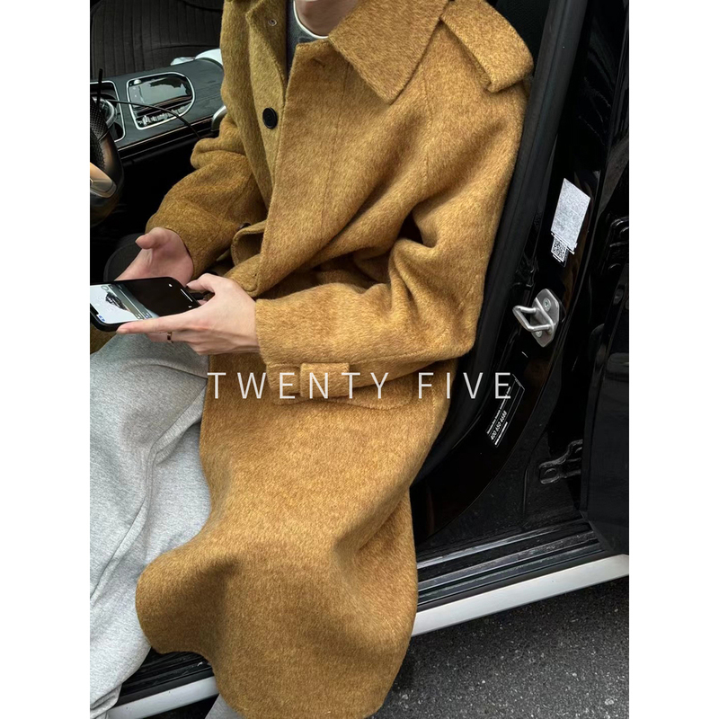 「Oversize·Outdoor Series」Relaxed and Loose-Fitting Autumn and Winter Long High-End Men's Wool Coat