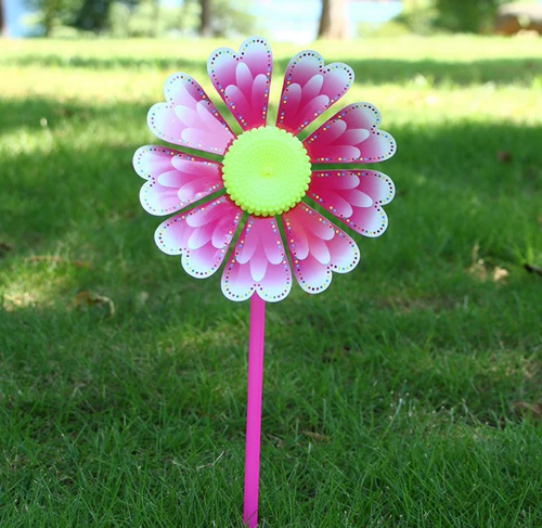 Мультяшная многоцветная игрушка «Ветерок» на солнечной энергии, новая коллекция, в цветочек, подсолнух