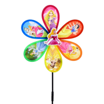 Hot sale single-layer cartoon rotating hand holding windmill shooting performance props childrens square outdoor educational toy gift