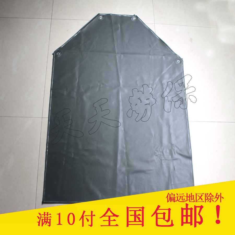 Brown PVC acid-base apron waterproof sleeveless industrial anti-oil pollution labor insurance food processing hotel wear-resistant