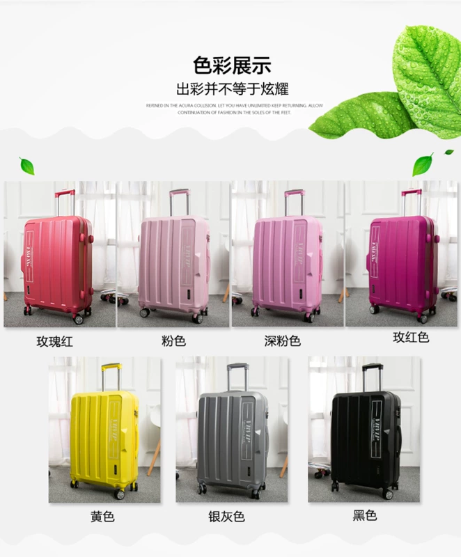 Xe đẩy hộp quá khổ công suất caster hành lý vali hành lý hộp ở nước ngoài 26 30 32 inch nam giới và phụ nữ vali trẻ em
