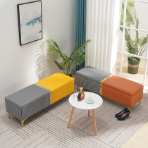 Shoe changing stool light luxury try on shoe stool door stool bed couch bed end stool bedroom storage stool storage stool long sofa stool