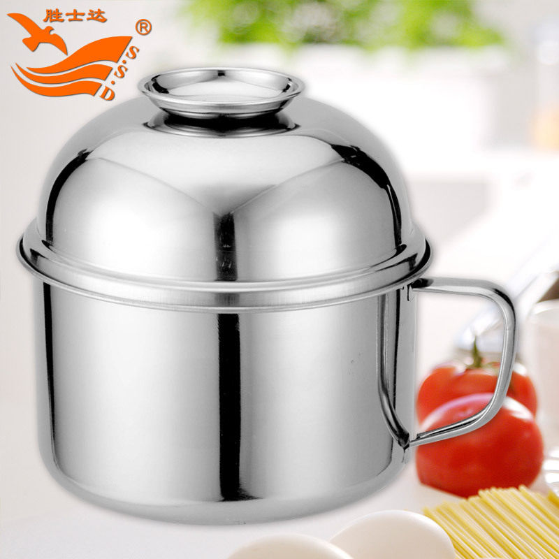 (Special offer) magnetic stainless steel fast food Cup students with lunch box lunch box instant instant noodle cup old-fashioned round stainless steel lunch box 14cm