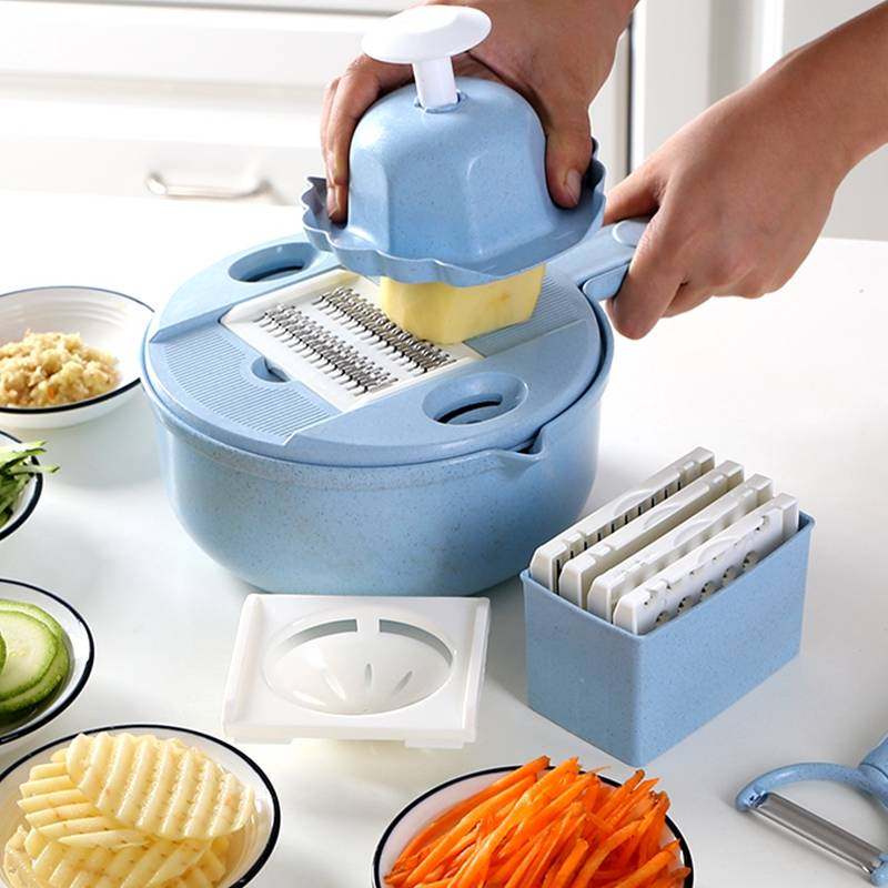 Vegetable cutting artifact vegetable cutter home kitchen multi-function carrot potato shredded shredded sliced ​​grater grater