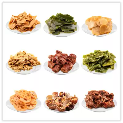 Haha mirror combination set Snack Snack Bean skin Yuba duck neck collarbone Shop SF