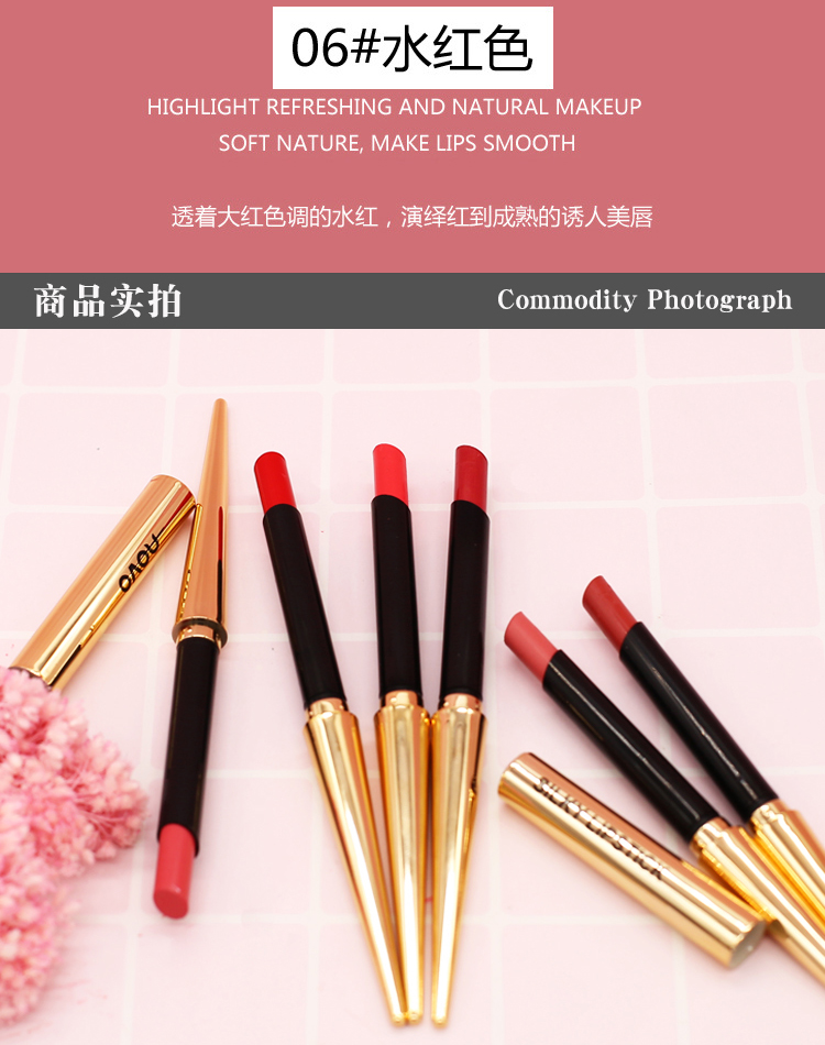 Thuốc lá dạng son môi ống màu cao giữ ẩm lâu dài mờ sương mịn màng son môi đồng hồ cát - Son môi son matte lipstick